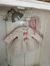 ［marron］Rose ribbon tutu coat