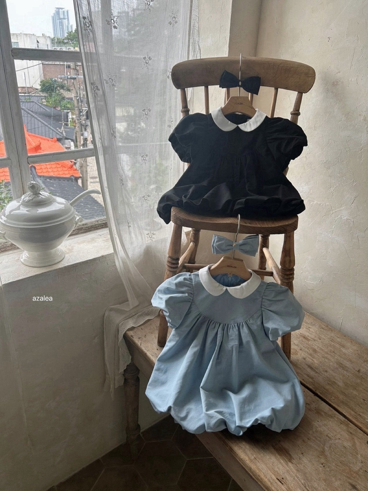［azalea］Rose collar one-piece (kids)