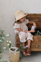 ［FLO］Lovely flower lace blouse