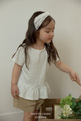 ［LINDO］Flower frill tops
