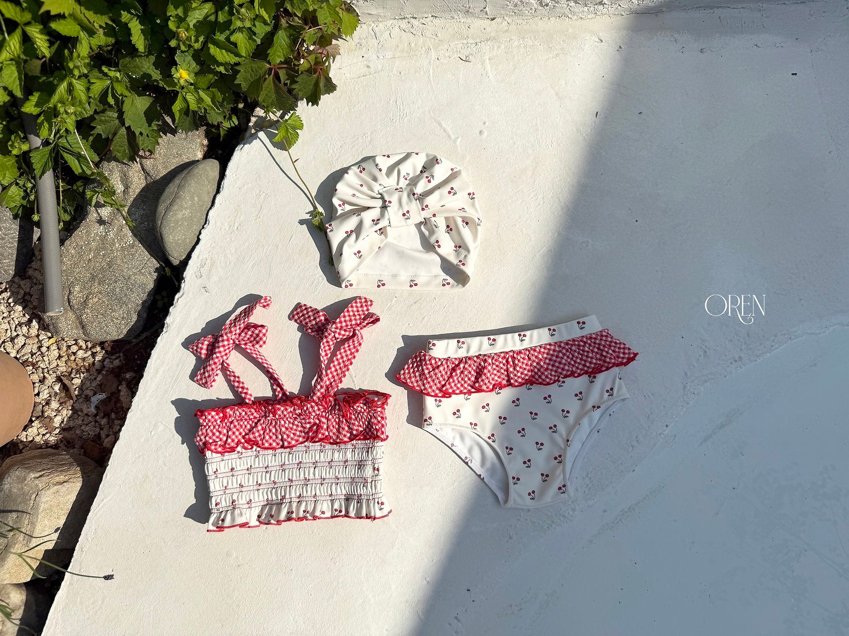 ［OREN］Rochelle cherry swim hat