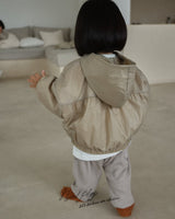 ［normalplay］Dove Shirring Zip Up