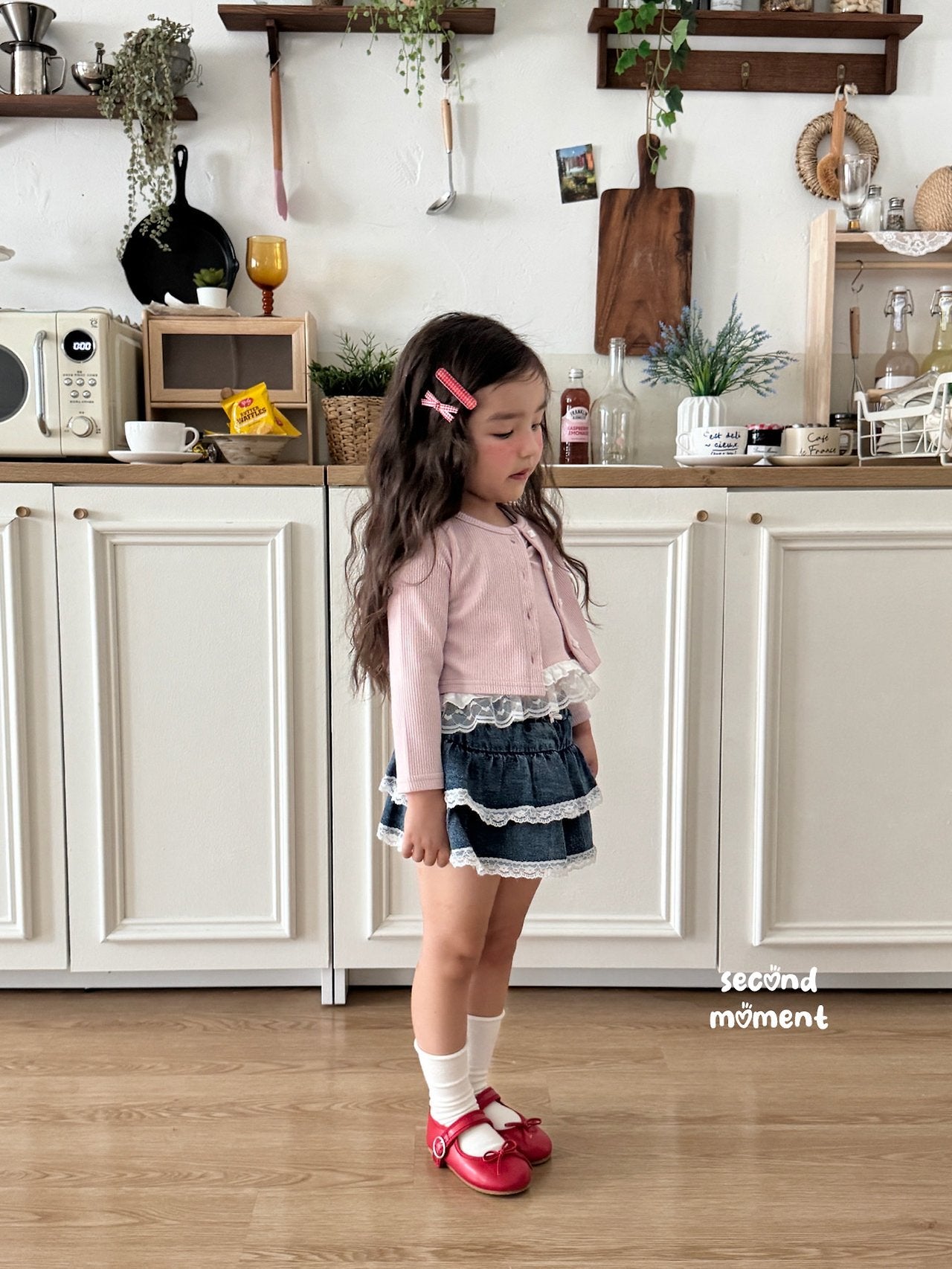 ［second moment］Smoodie cardigan & camisole set