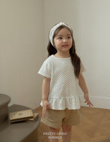 ［LINDO］Flower frill tops