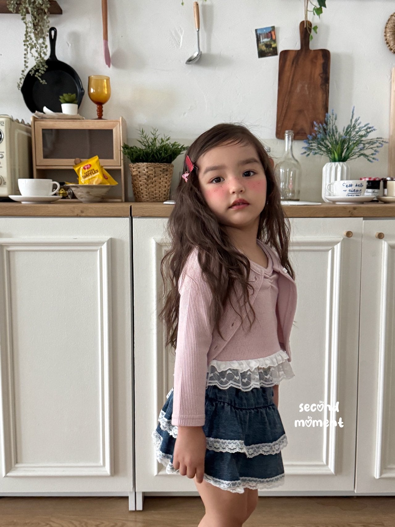 ［second moment］Smoodie cardigan & camisole set