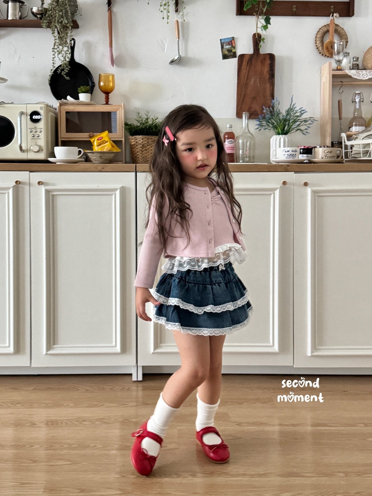 ［second moment］Smoodie cardigan & camisole set