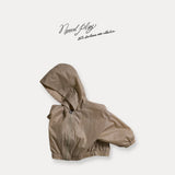［normalplay］Dove Shirring Zip Up