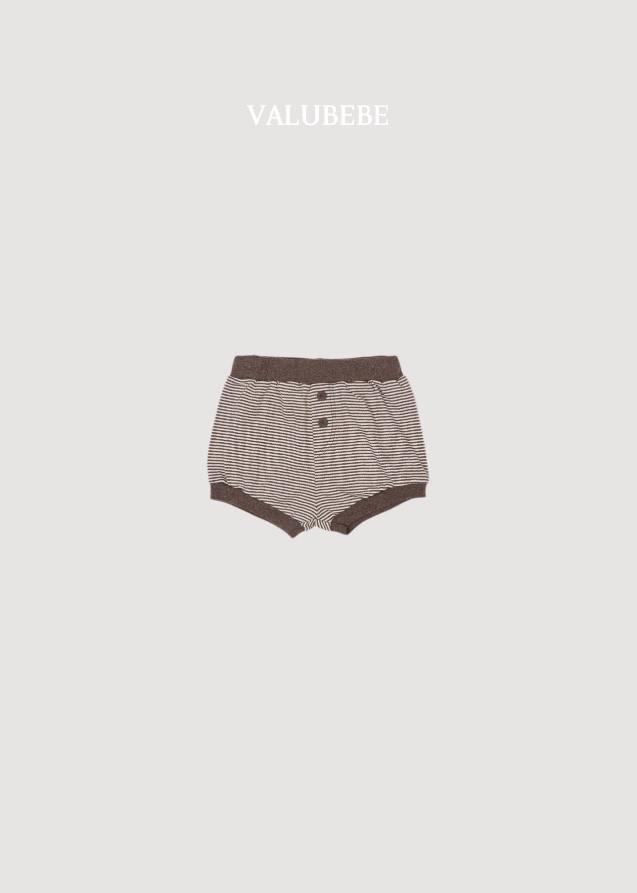 ［valubebe］Bonbon button stripe shorts