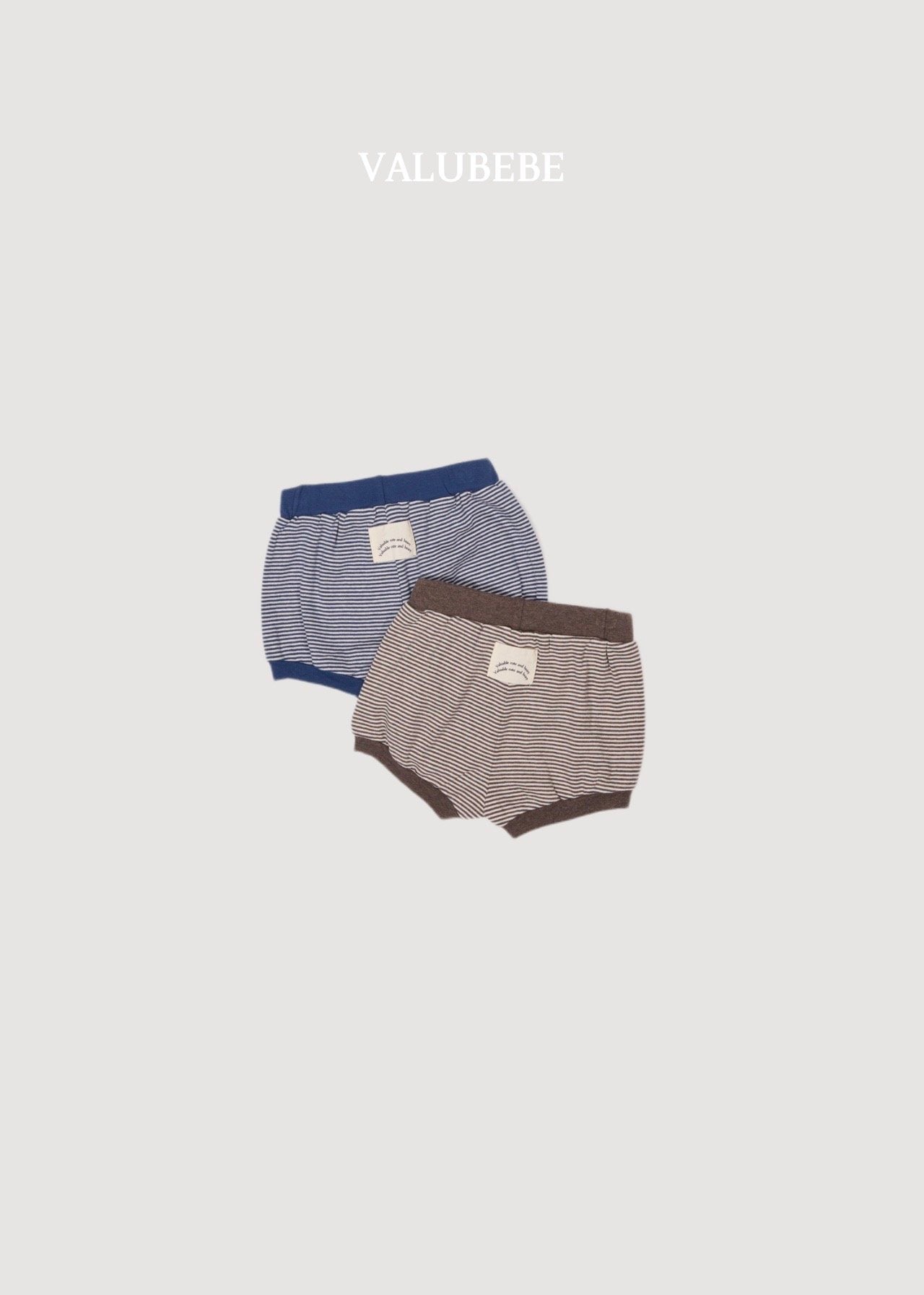 ［valubebe］Bonbon button stripe shorts