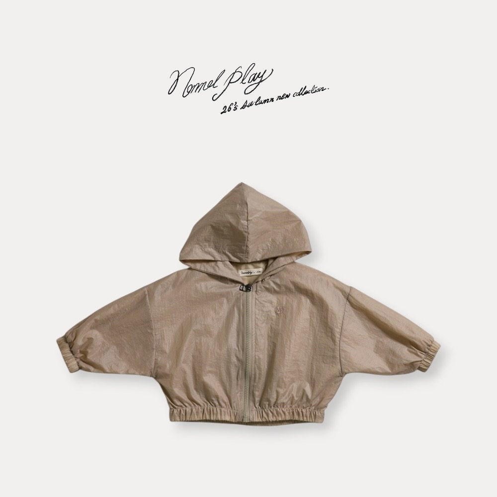［normalplay］Dove Shirring Zip Up