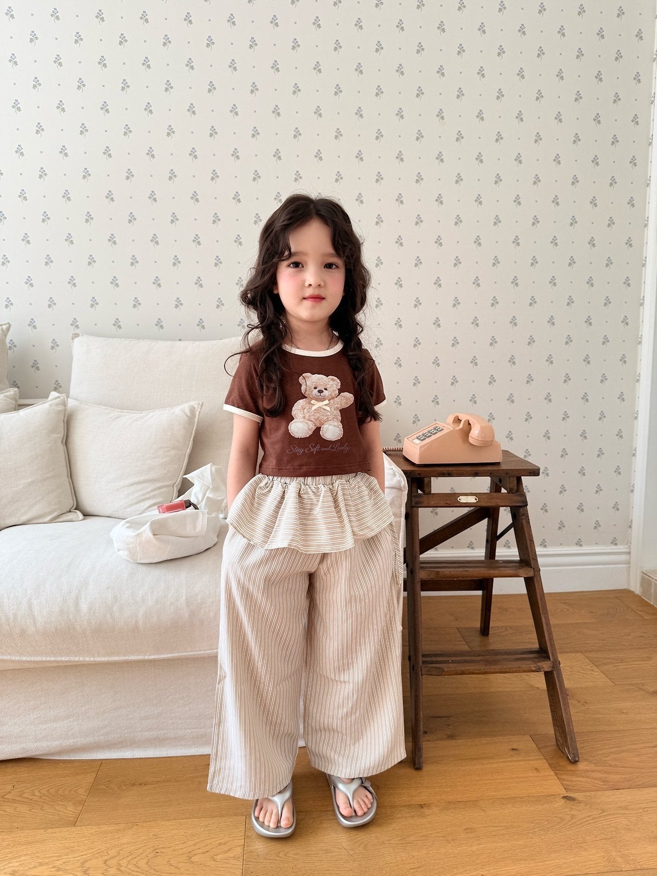 ［comma］Teddy two tone tee