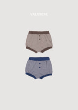 ［valubebe］Bonbon button stripe shorts