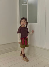 ［LINDO］Corduroy mellow short pants