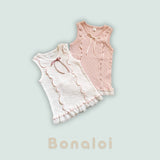 ［Bonaloi］Mellow ribbon one-piece