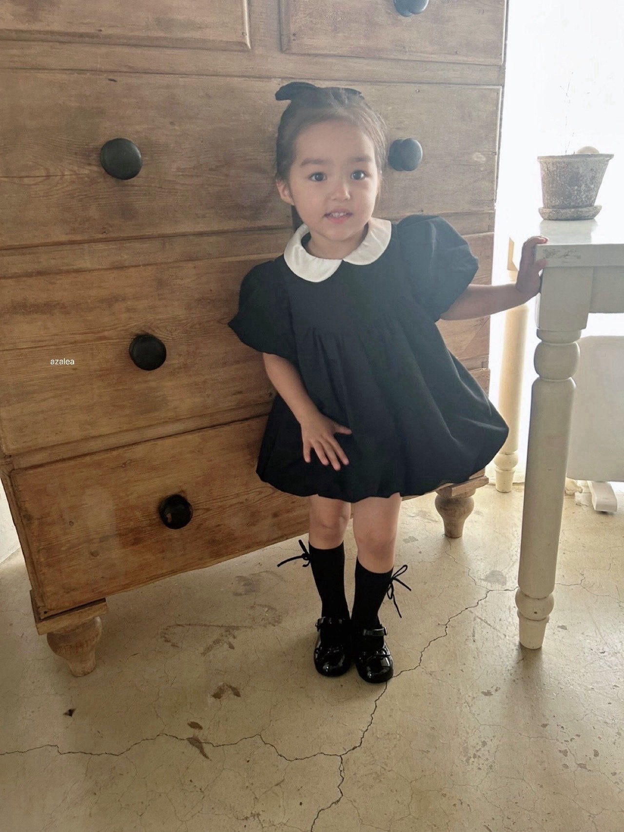 ［azalea］Rose collar one-piece (kids)