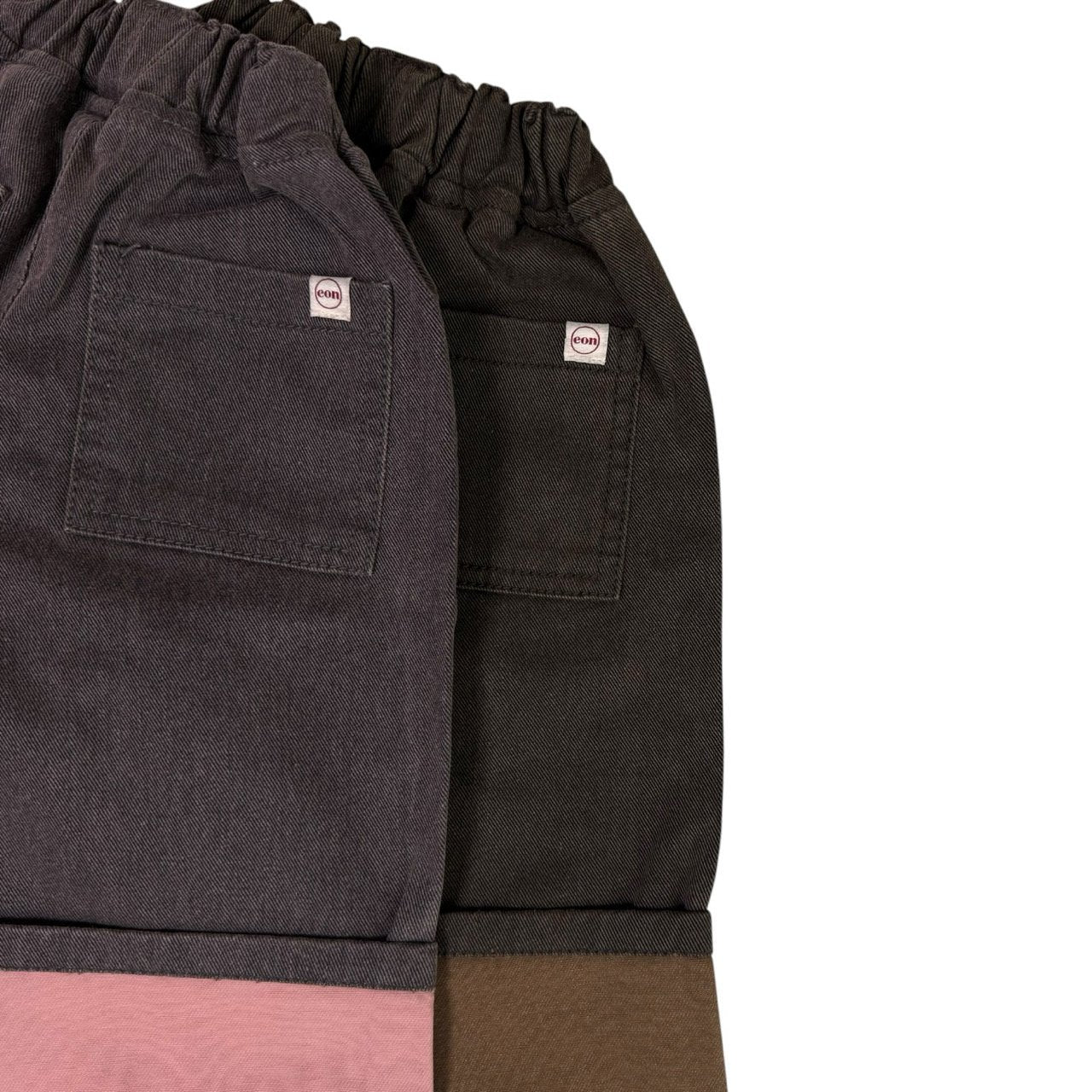 ［con］Tonton pigment roll up pants
