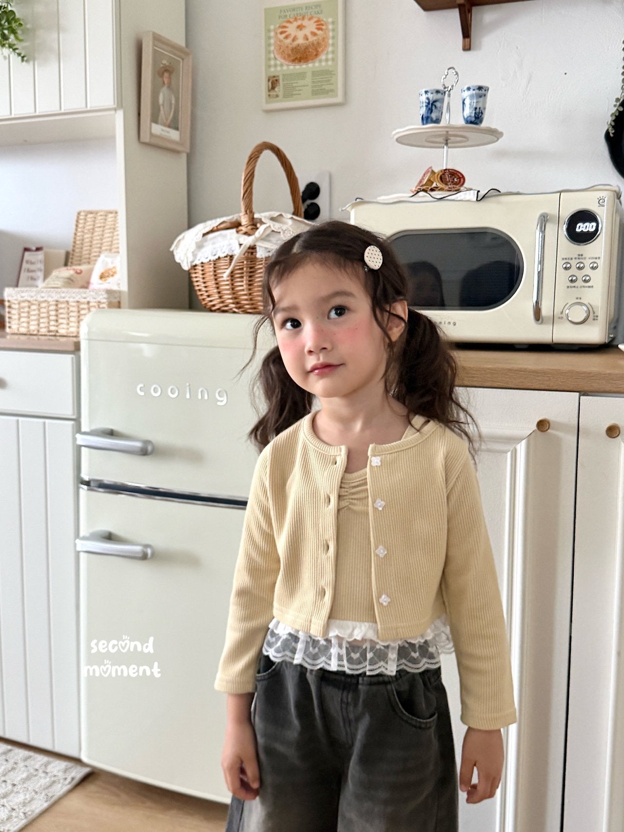 ［second moment］Smoodie cardigan & camisole set