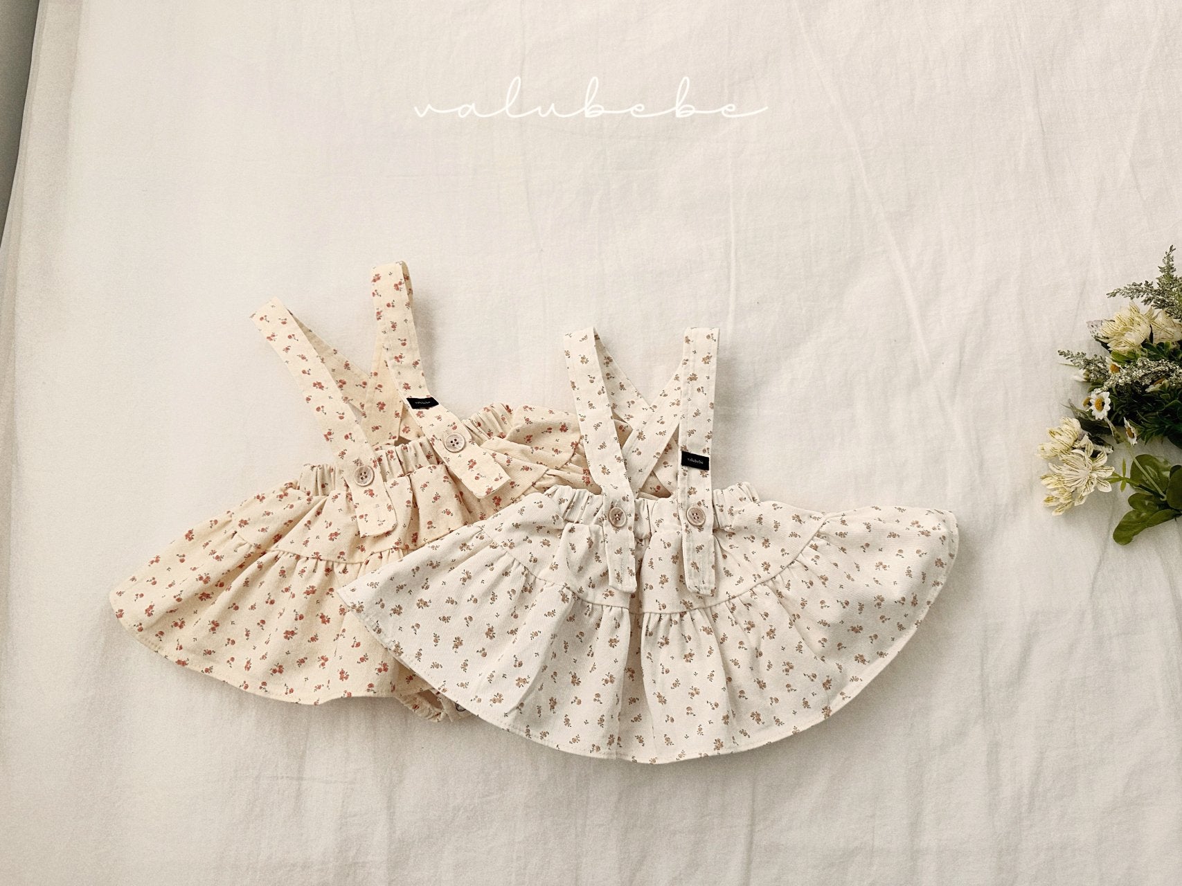 ［valubebe］Flower skirt suspender bloomer (baby)