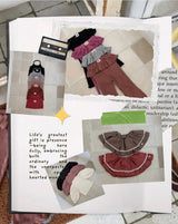 ［jujua］Candy check mini skirt