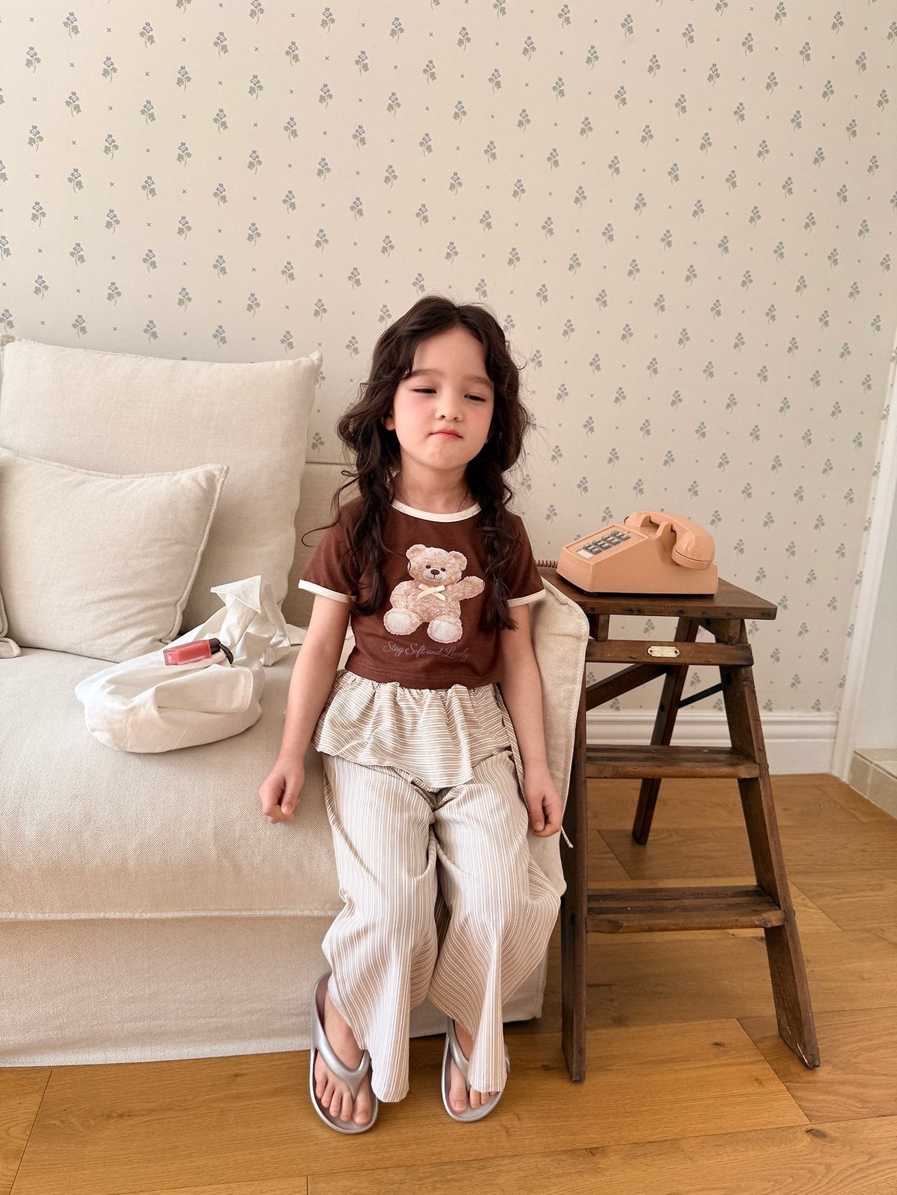 ［comma］Teddy two tone tee