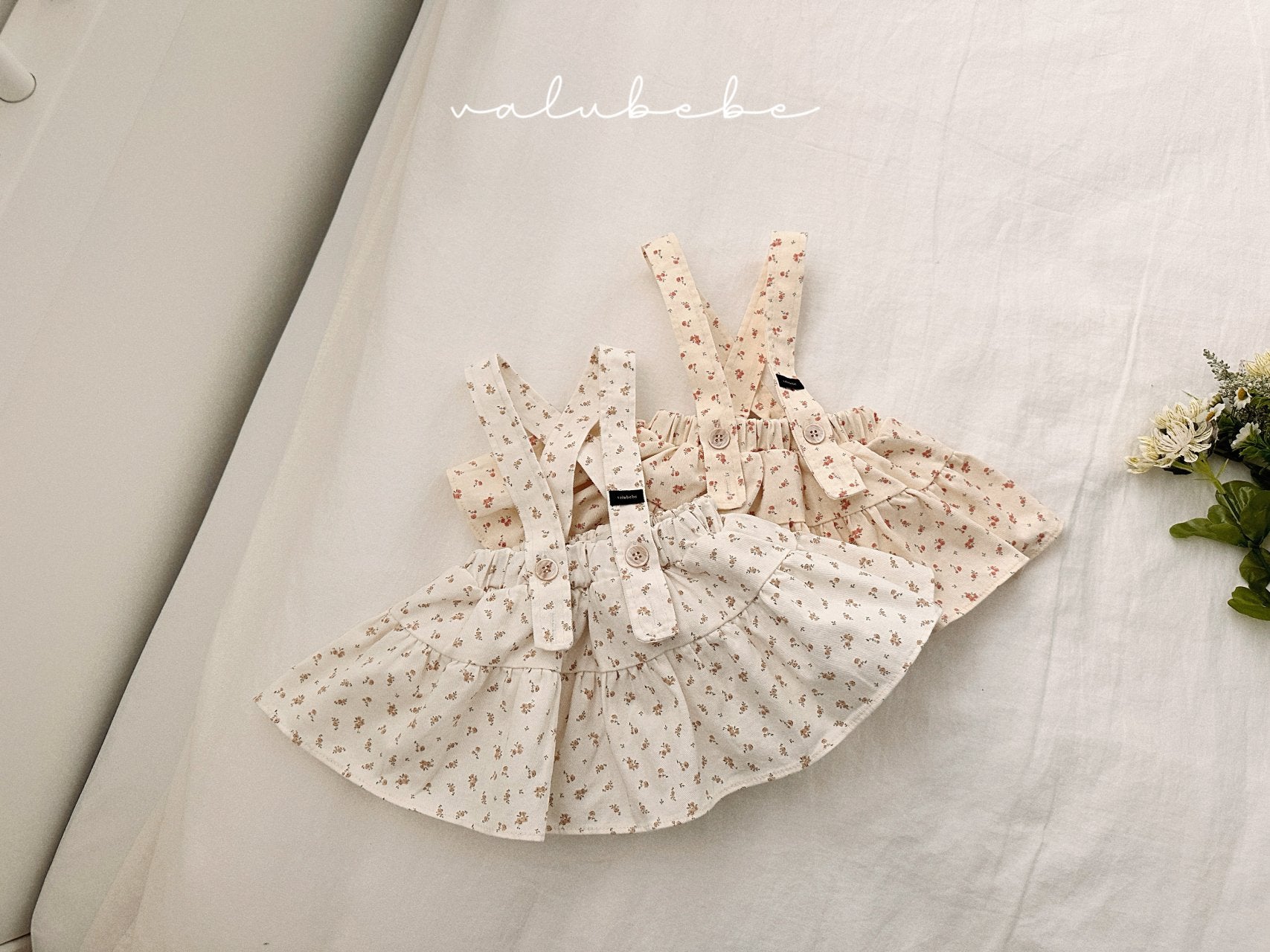［valubebe］Flower skirt suspender bloomer (baby)