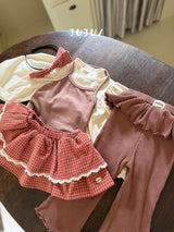 ［jujua］Candy check mini skirt