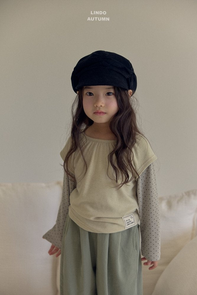 ［LINDO］Dot layered tops