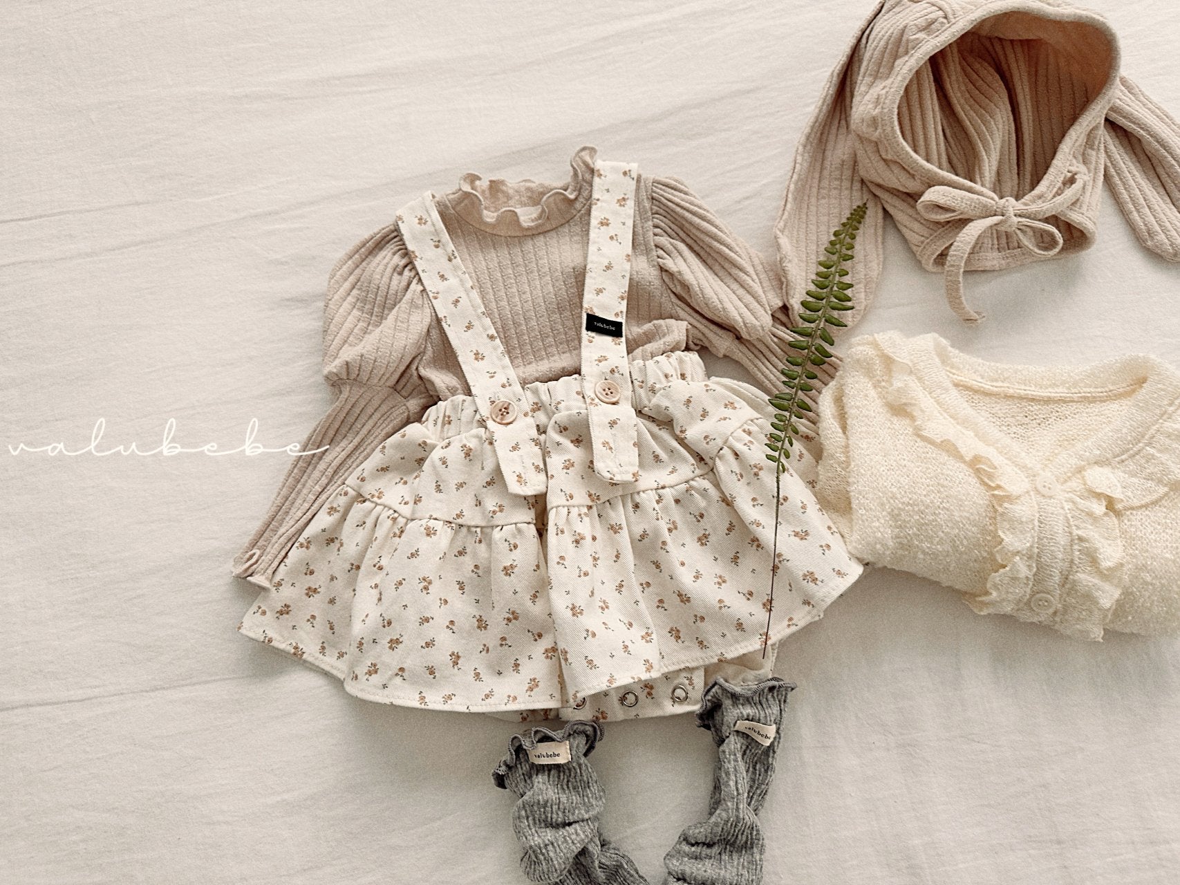 ［valubebe］Flower skirt suspender bloomer (baby)