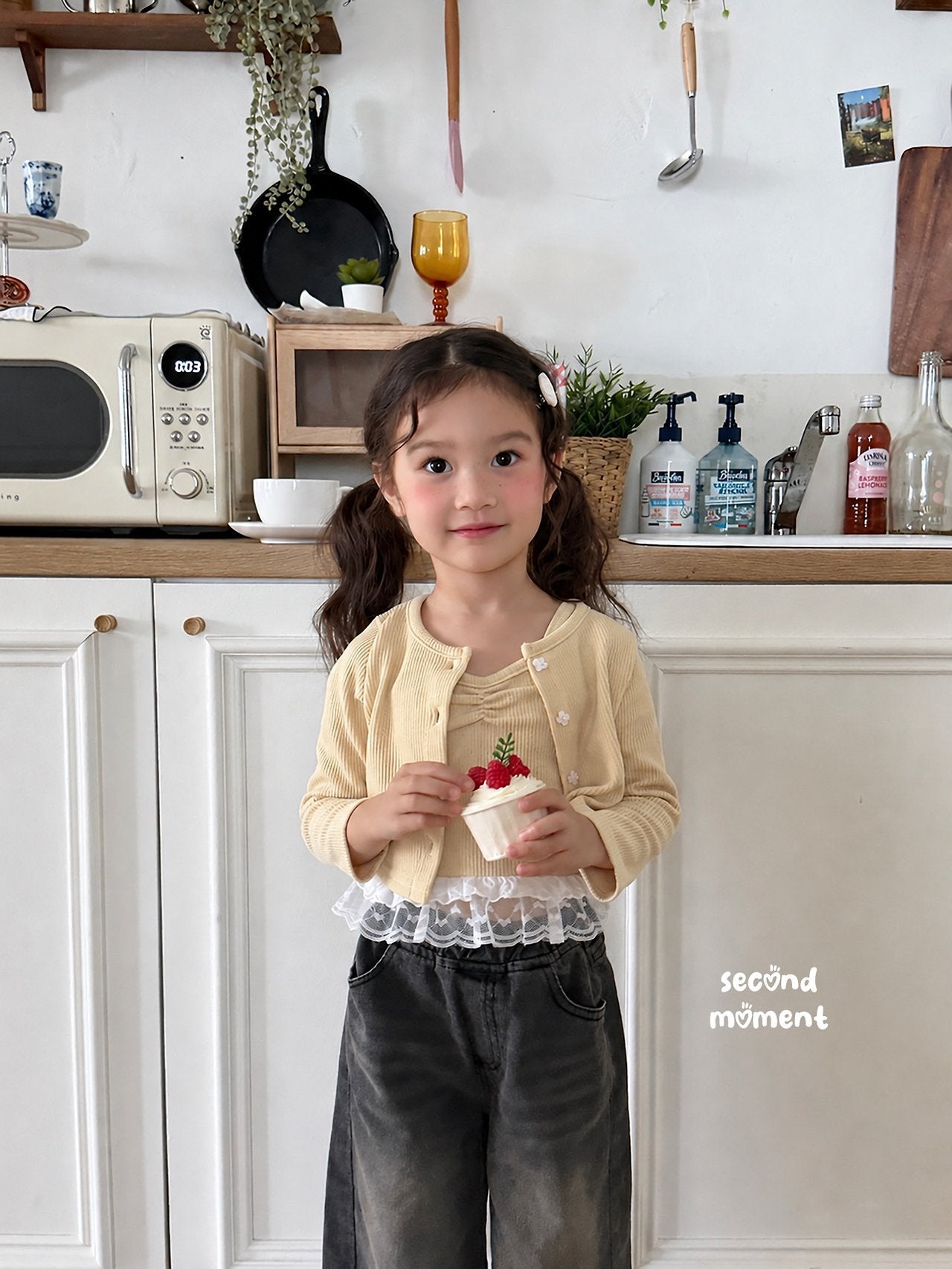 ［second moment］Smoodie cardigan & camisole set