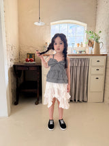 ［comma］Unbalance layered frill skirt