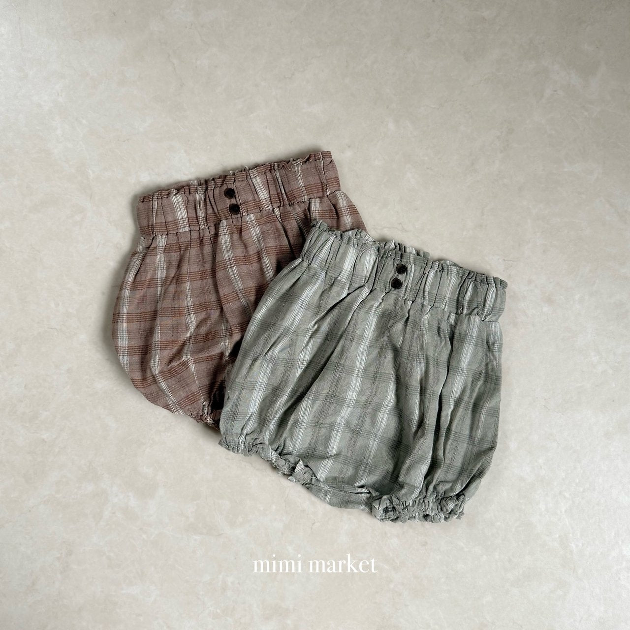 ［mimi market］Ginger check bloomer