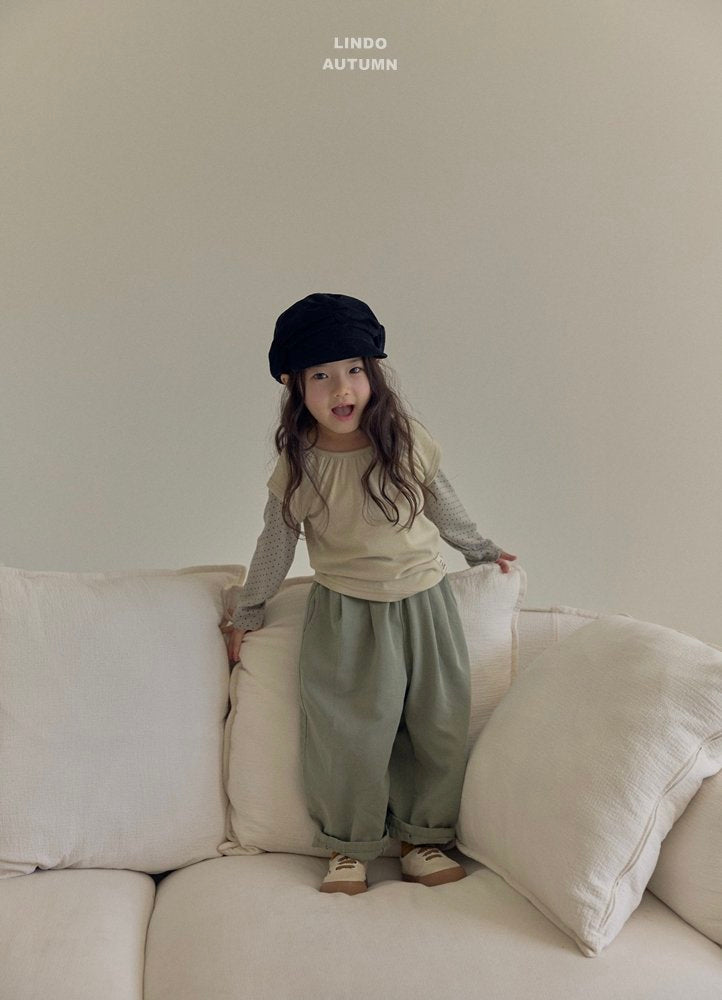 ［LINDO］Dot layered tops