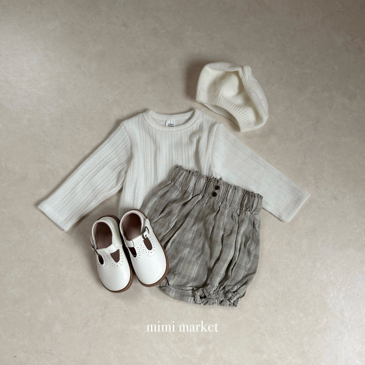 ［mimi market］Ginger check bloomer
