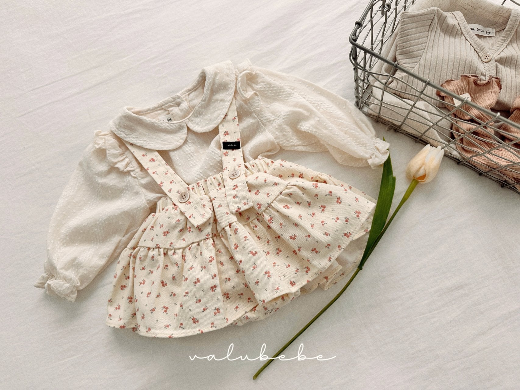 ［valubebe］Flower skirt suspender bloomer (baby)