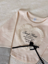 ［momo ann］Candy heart crop tee