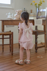 ［bebenine］Romantic ribbon frill set