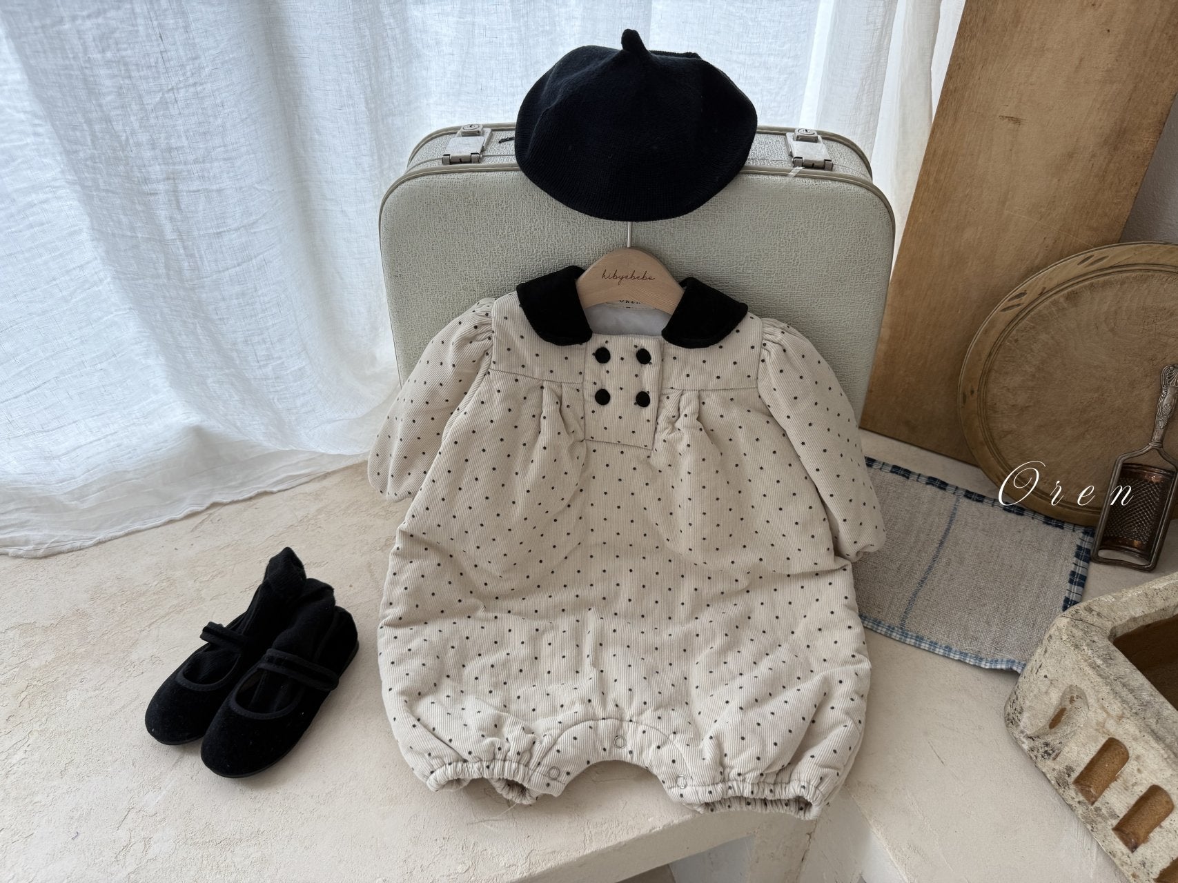 ［OREN］Noel sailor padding rompers (2oz)