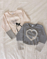 ［momo ann］Candy heart crop tee
