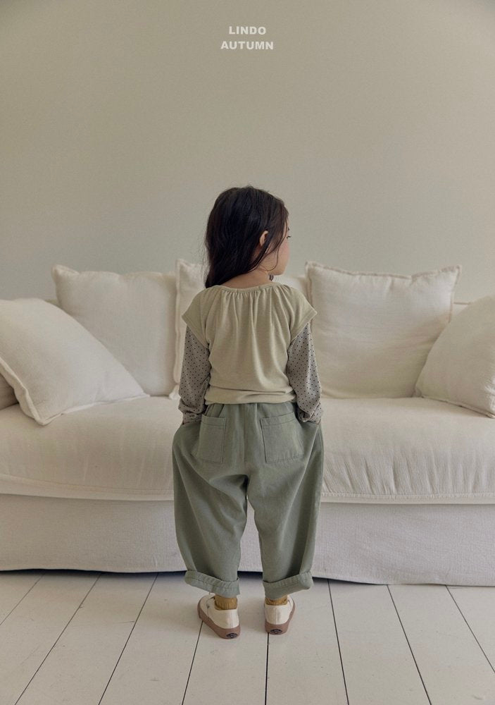 ［LINDO］Dot layered tops