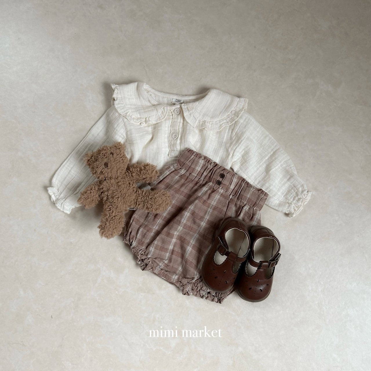［mimi market］Ginger check bloomer