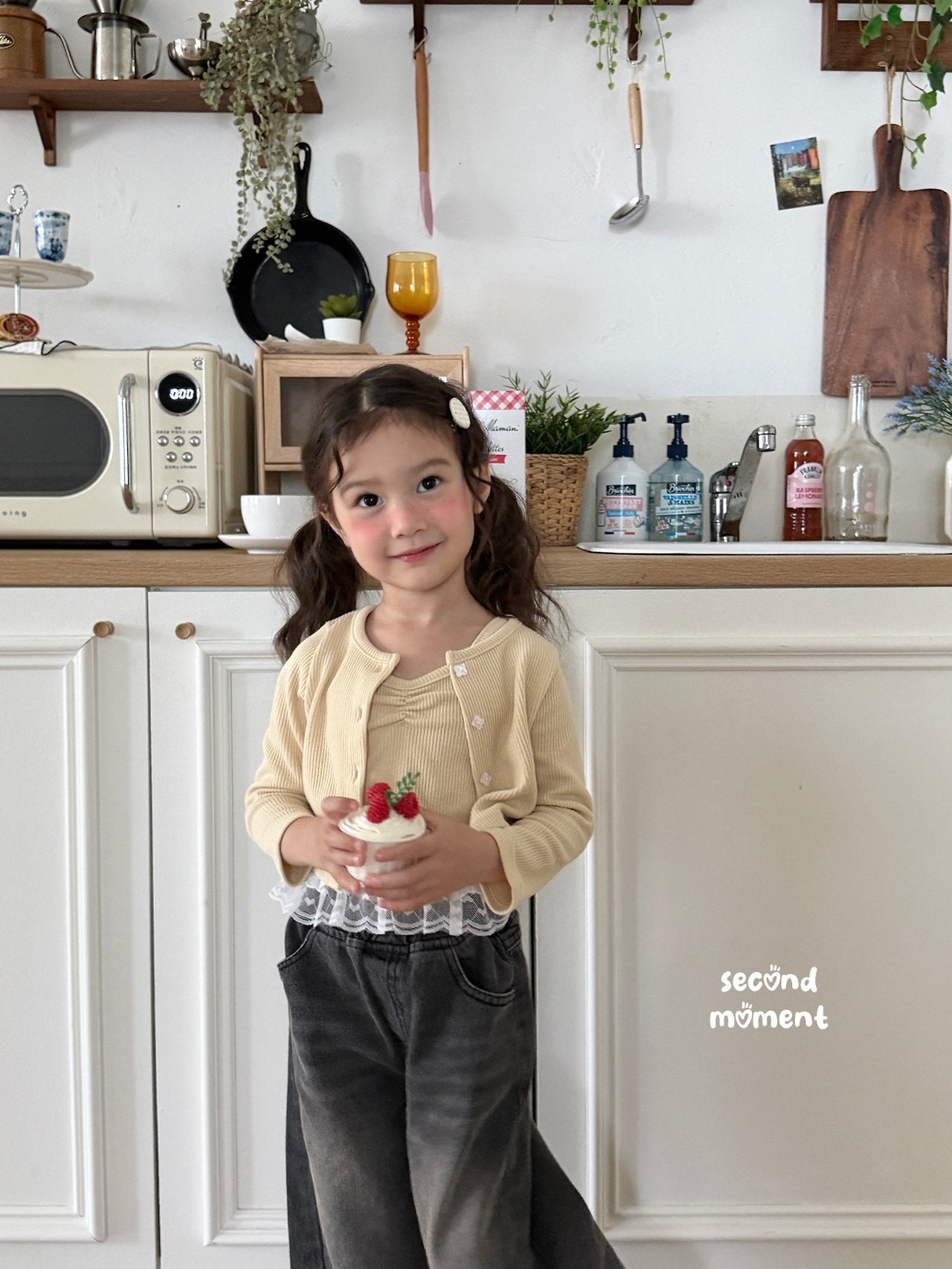 ［second moment］Smoodie cardigan & camisole set