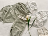 ［valubebe］Frill lace bonnet (baby)