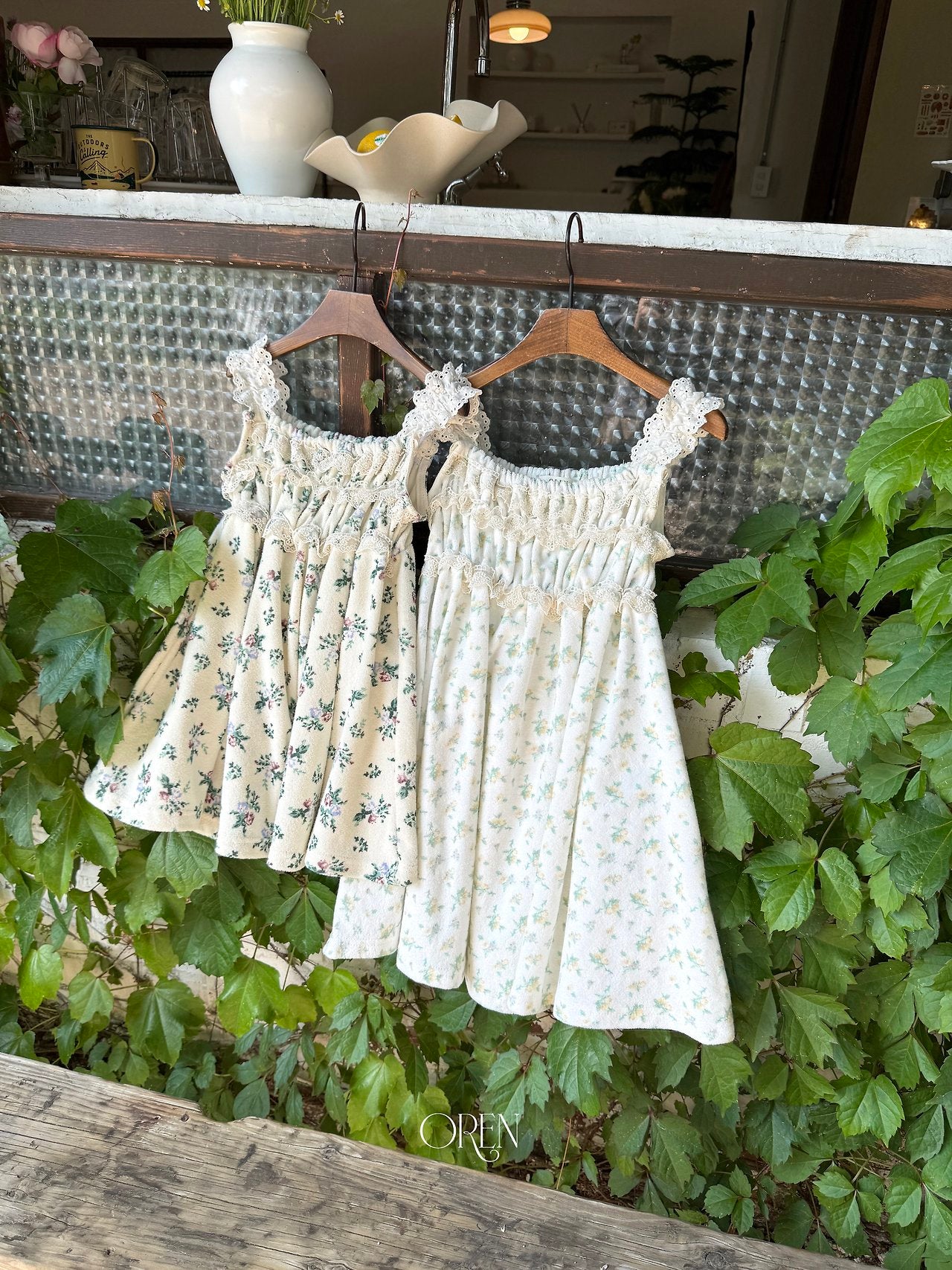 ［OREN］Rozy flower one-piece