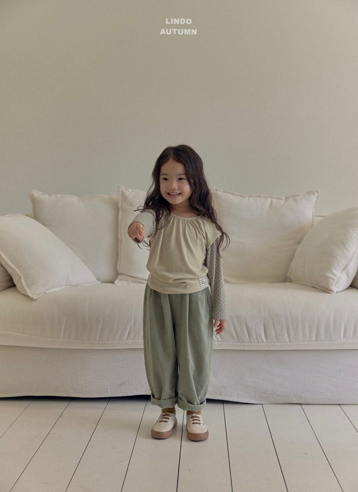 ［LINDO］Dot layered tops