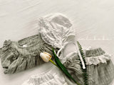 ［valubebe］Frill lace bonnet (baby)