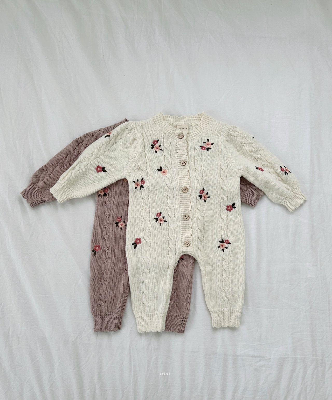 ［azalea］Love flower knit suit (baby)