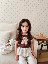 ［comma］Teddy two tone tee