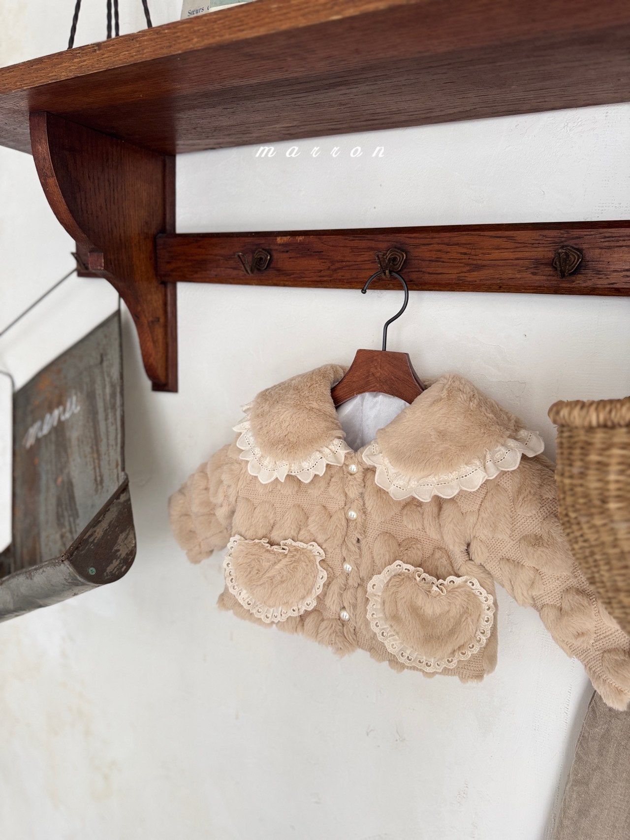 ［marron］Heart fur jacket