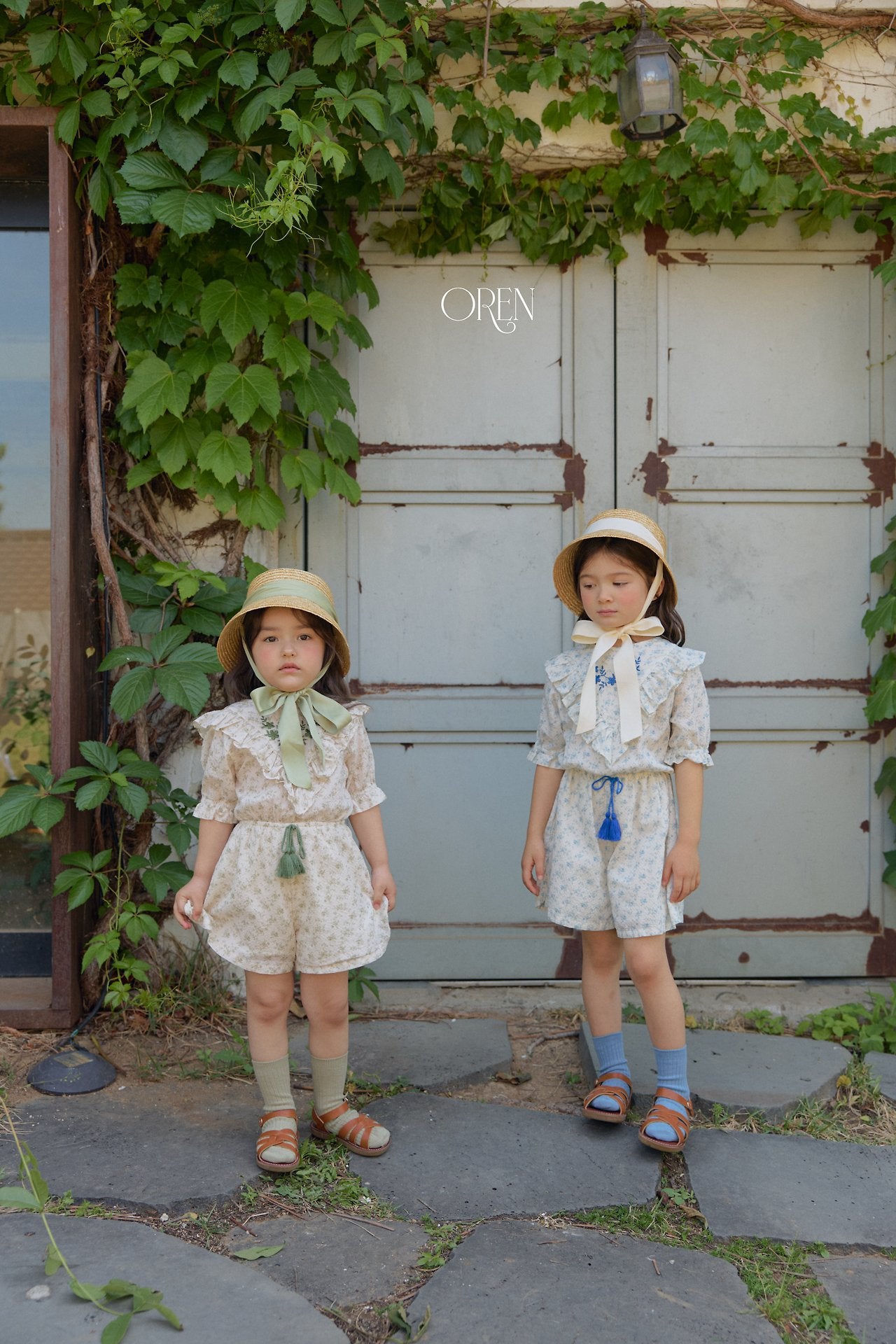 ［OREN］Suet ribbon rattan hat