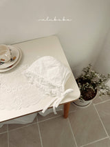 ［valubebe］Frill lace bonnet (baby)